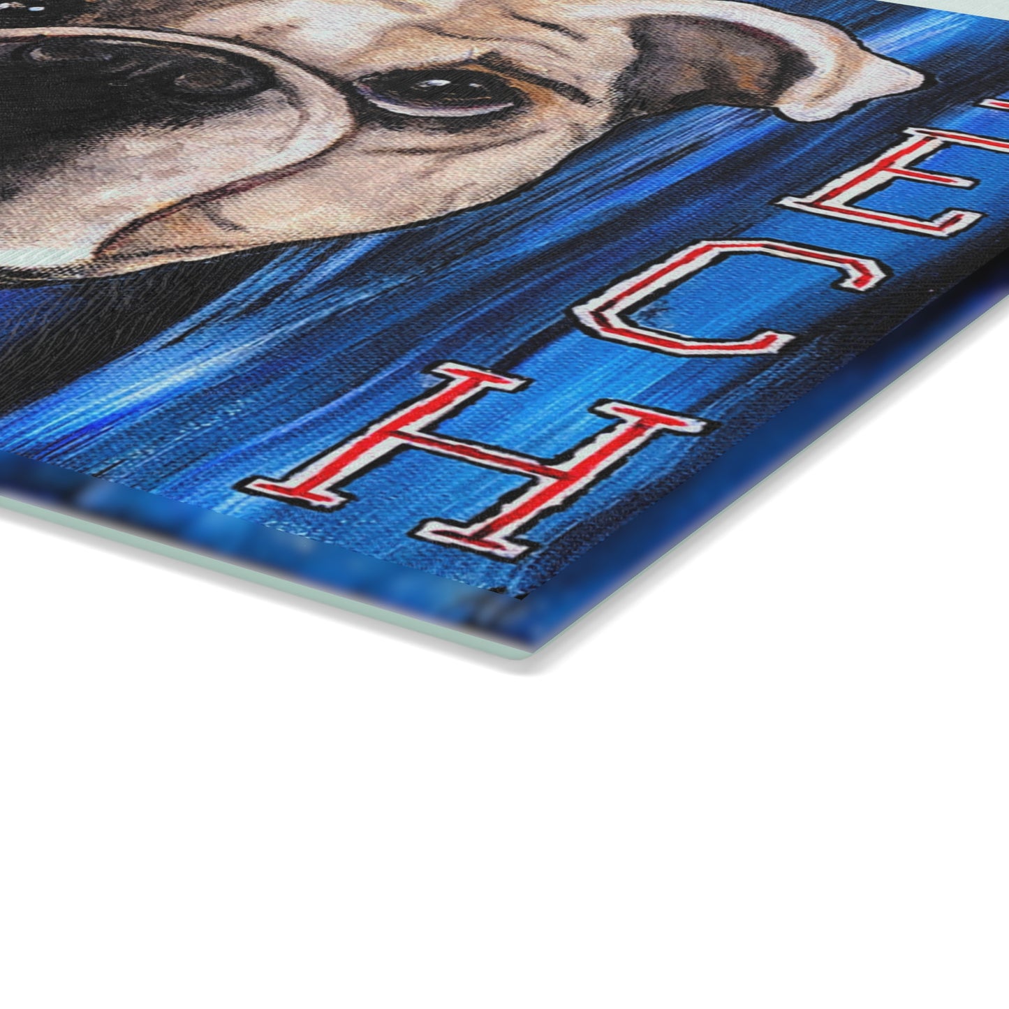 La Tech Bulldog Glass Cutting Board