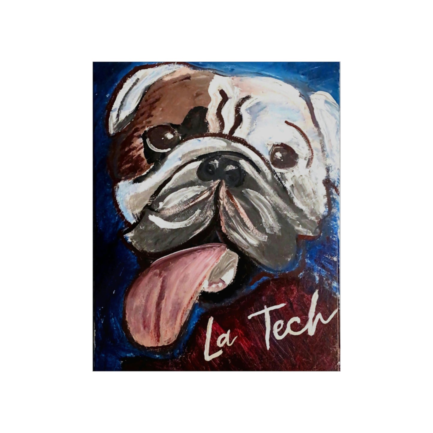 La Tech Bulldog Matte Poster