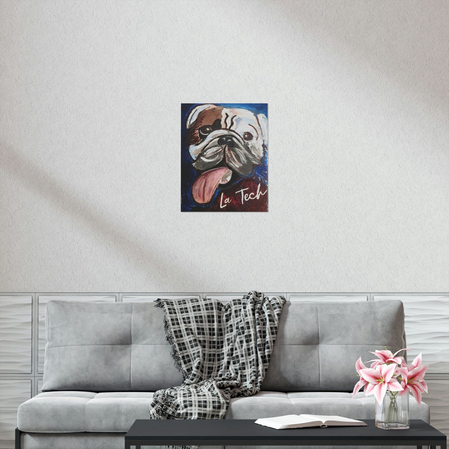 La Tech Bulldog Matte Poster