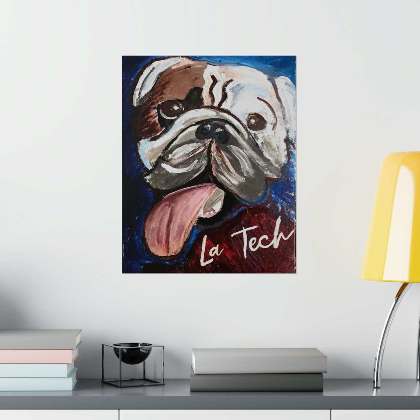 La Tech Bulldog Matte Poster