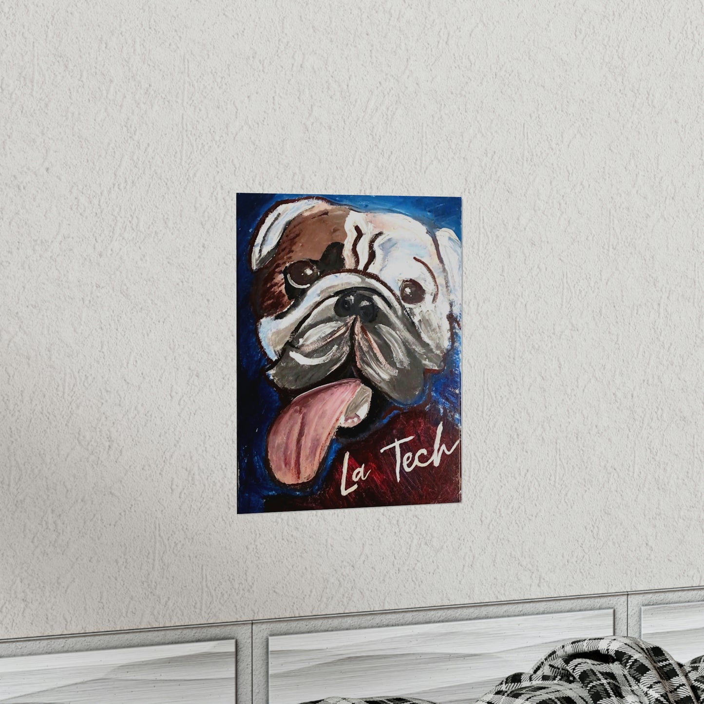 La Tech Bulldog Matte Poster